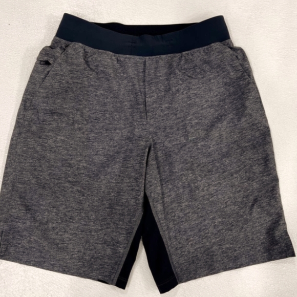 Lululemon T.H.E. Short Linerless Heathered Texture Printed Grey size Large - Picture 4 of 14